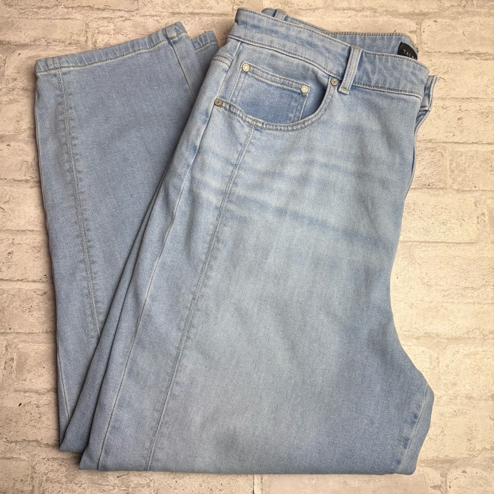 Talbots Women Relaxed Barrel Jeans Size 16 Carlina Wash Denim😍 - Picture 3 of 13